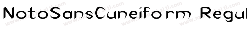 NotoSansCuneiform Regular字体转换